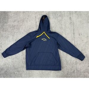 Drexel Hoodie Mens XL Blue Yellow Nike Dri Fit Basketball Warm Up NCAA